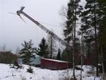 Lowering the larger mill for repairs