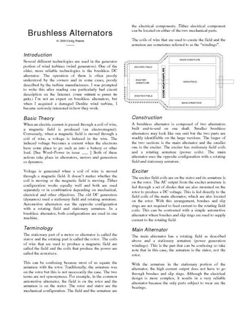 BrushlessAlternators