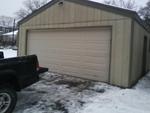 front of garage