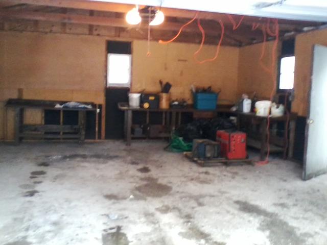 inside of garage