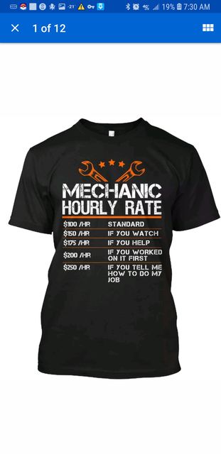 Mechanic rates